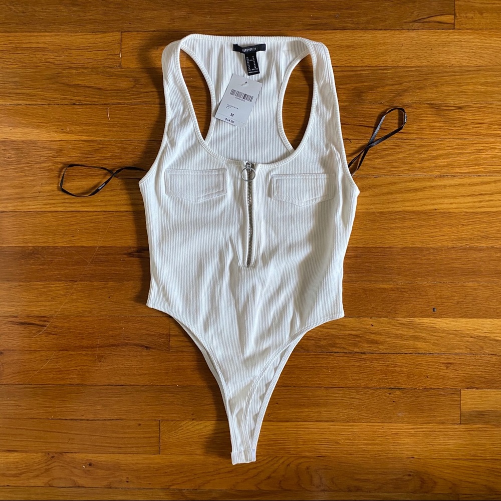 Zippered Cheeky Bodysuit